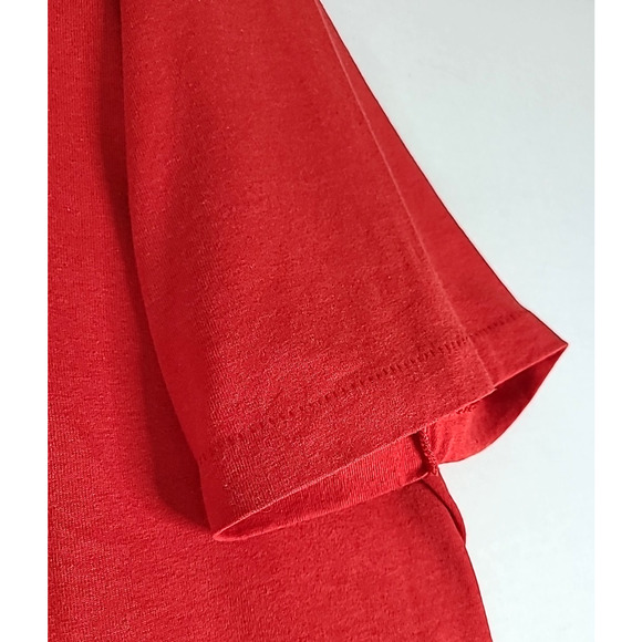 VTG ICED T's Crewneck T Shirt XL Red Nautical Anchor Stars Embroidered Made USA - Picture 6 of 12